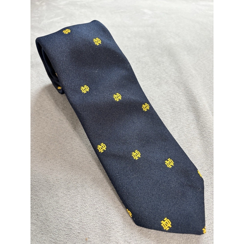 Vintage 1960s Men Prince Consort Schreter Notre Dame Neck Tie Hammes Parseghian